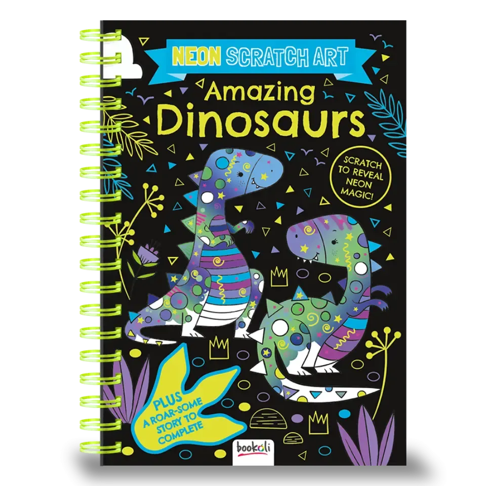 Scratch Art Neon: Amazing Dinosaurs