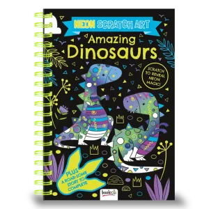 Scratch Art Neon: Amazing Dinosaurs