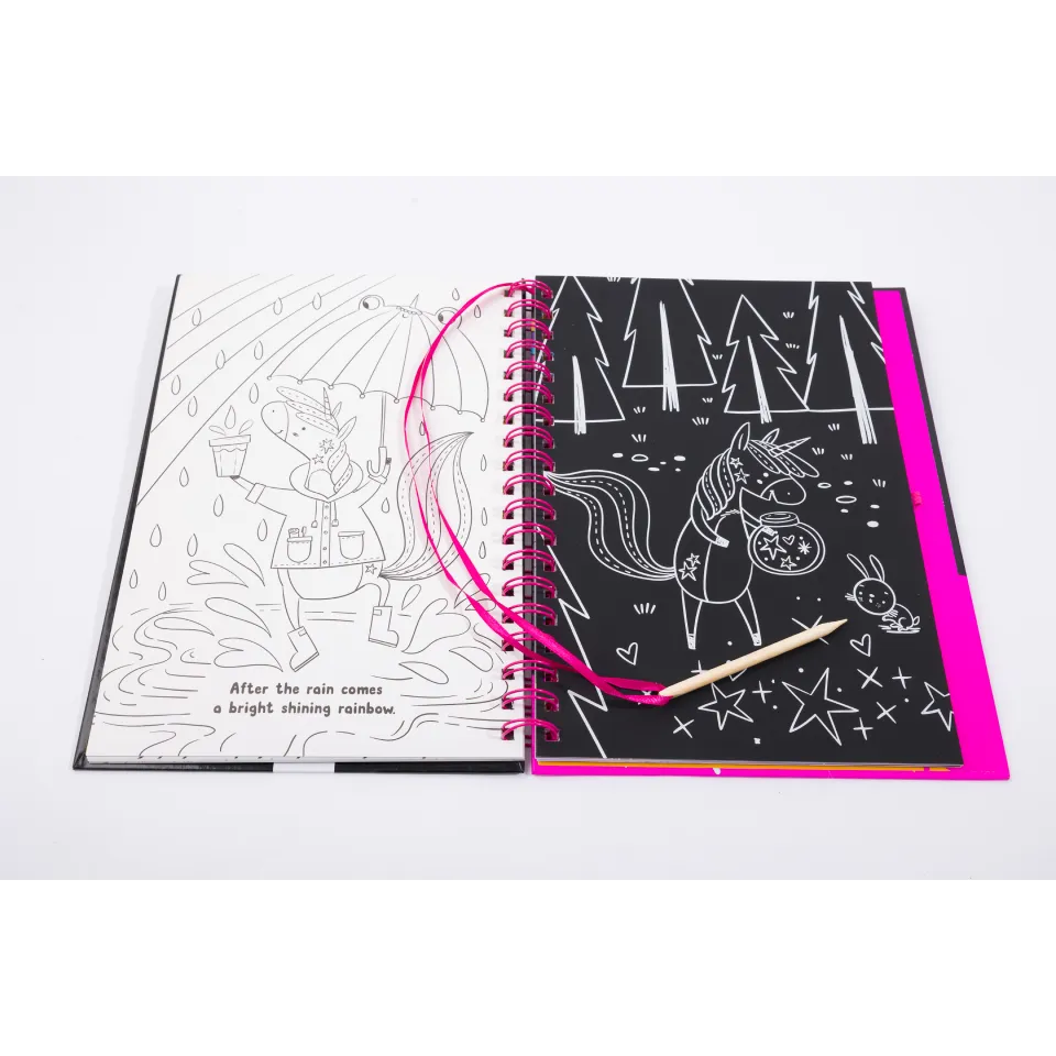 Scratch Art Neon: Dreamy Unicorns