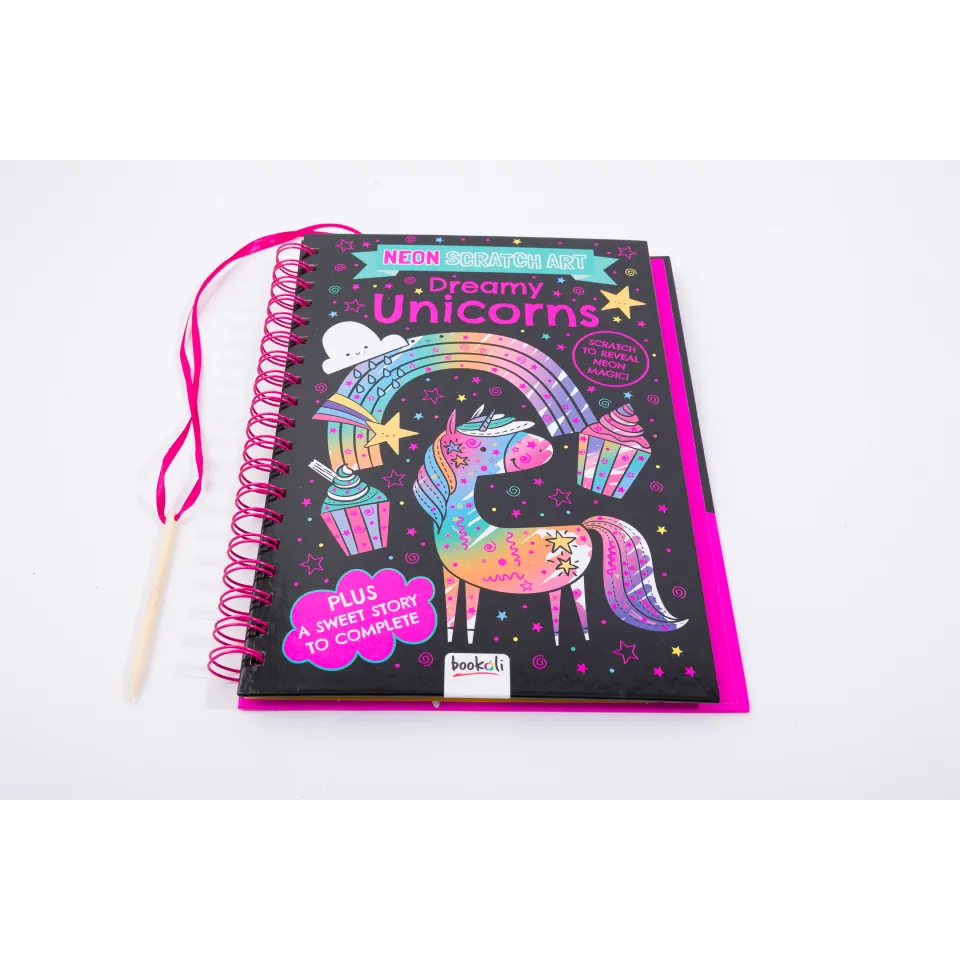 Scratch Art Neon: Dreamy Unicorns