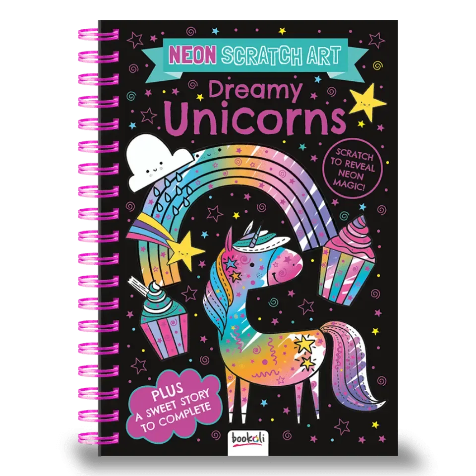 Scratch Art Neon: Dreamy Unicorns