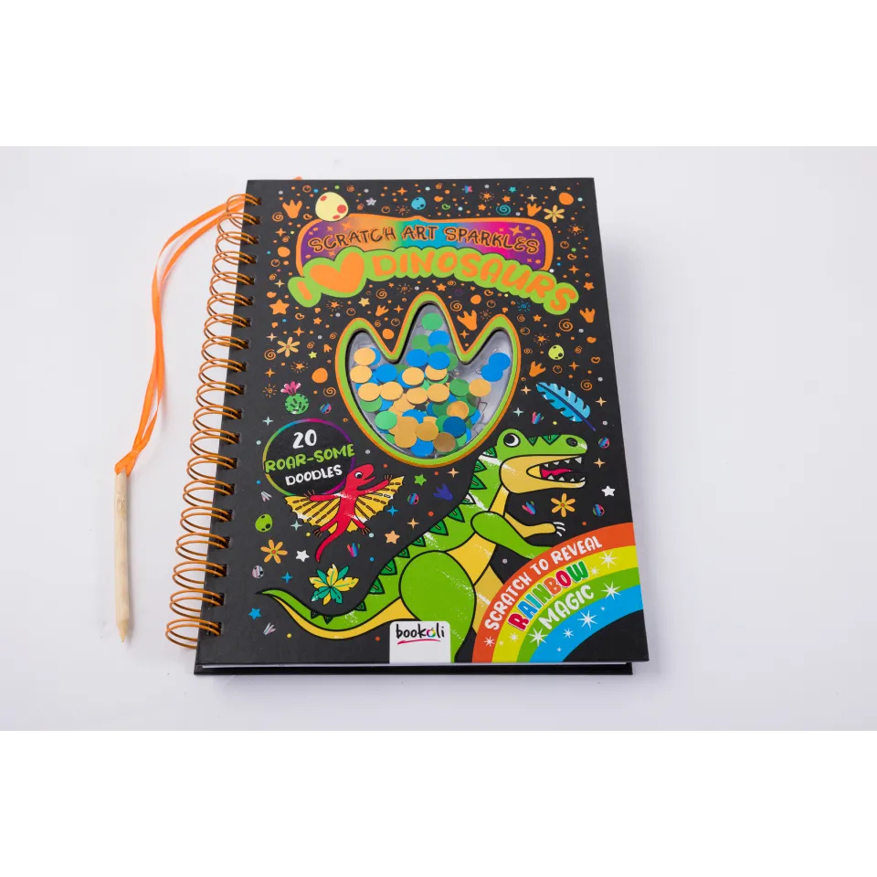 Scratch Art Sparkles: I Love Dinosaurs