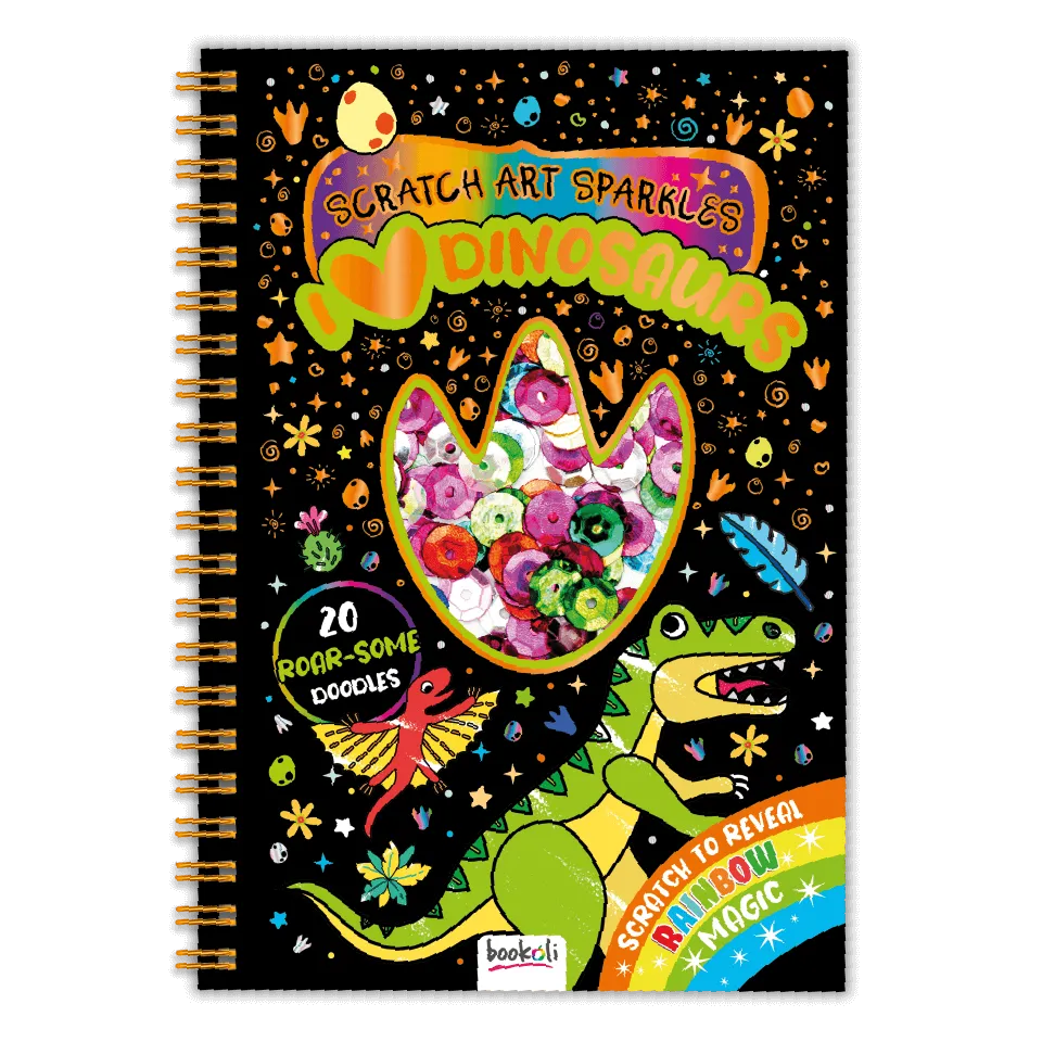 Scratch Art Sparkles: I Love Dinosaurs