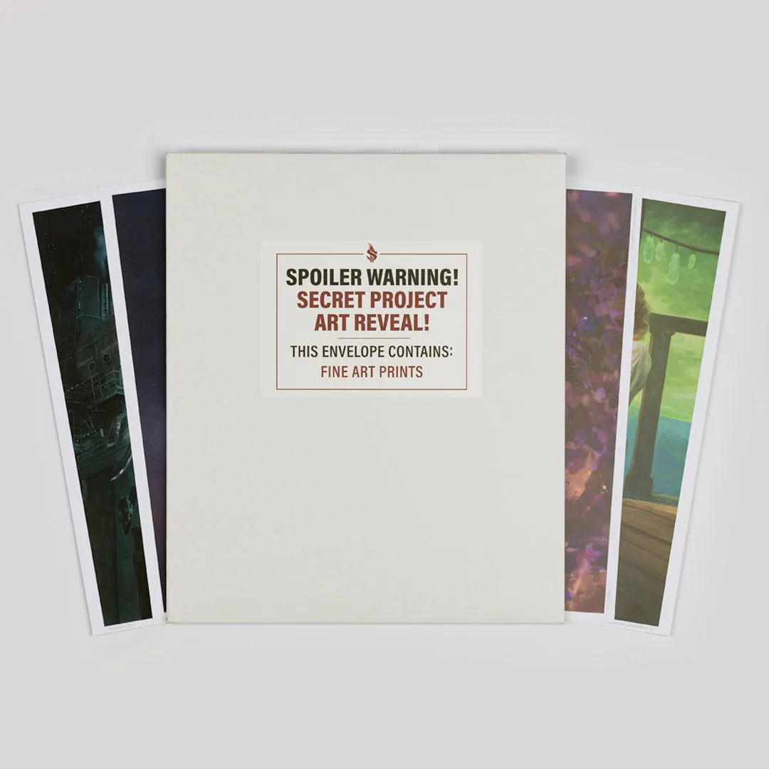 Secret Projects Art Print Bundle (4-Pack) Dragonsteel Books