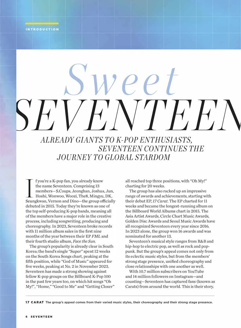 Seventeen - Fan Guide: K-Pop Band, Journey To Stardom, 13 Members, Mingyu, The8, Joshua, Seungkwan, S.Coups, Vernon, Greatest Hits, Hot, Super, Darl ing, Pretty U, 25 Facts, Quiz, Free Poster & More!