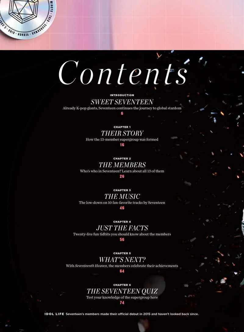 Seventeen - Fan Guide: K-Pop Band, Journey To Stardom, 13 Members, Mingyu, The8, Joshua, Seungkwan, S.Coups, Vernon, Greatest Hits, Hot, Super, Darl ing, Pretty U, 25 Facts, Quiz, Free Poster & More!