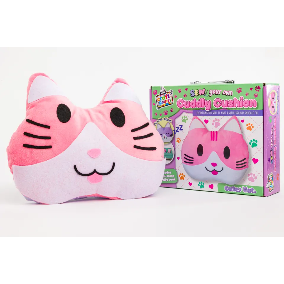 Sew Your Own Cuddly Cushion Kit: Cute Cat