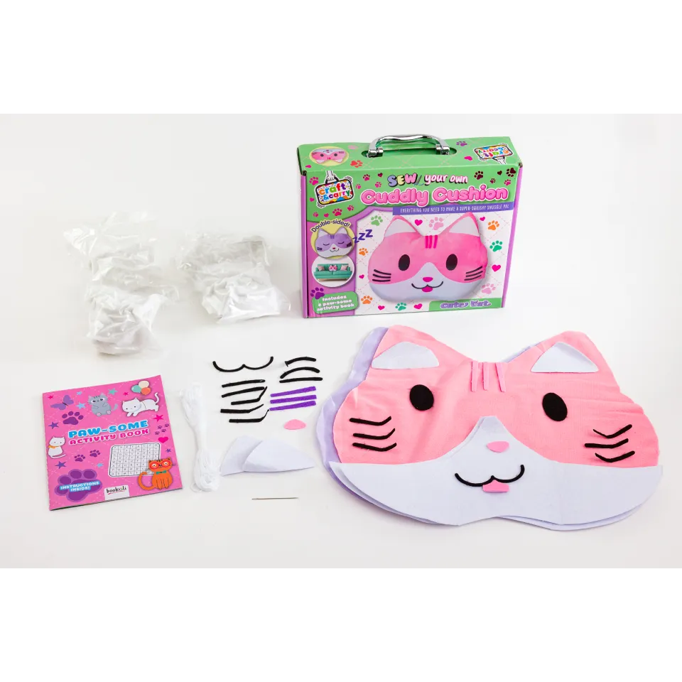 Sew Your Own Cuddly Cushion Kit: Cute Cat