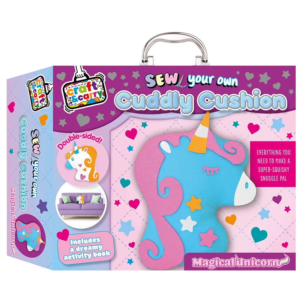Sew Your Own Cuddly Cushion Kit: Magical Unicorn