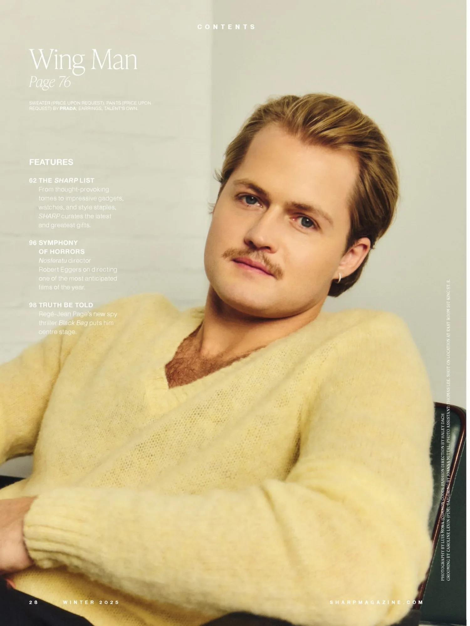 Sharp Magazine - Winter 2025: Reg-Jean Page Stays The Course, Power Plays With William Nylander, Holiday Gifts That Go The Extra Mile & More!
