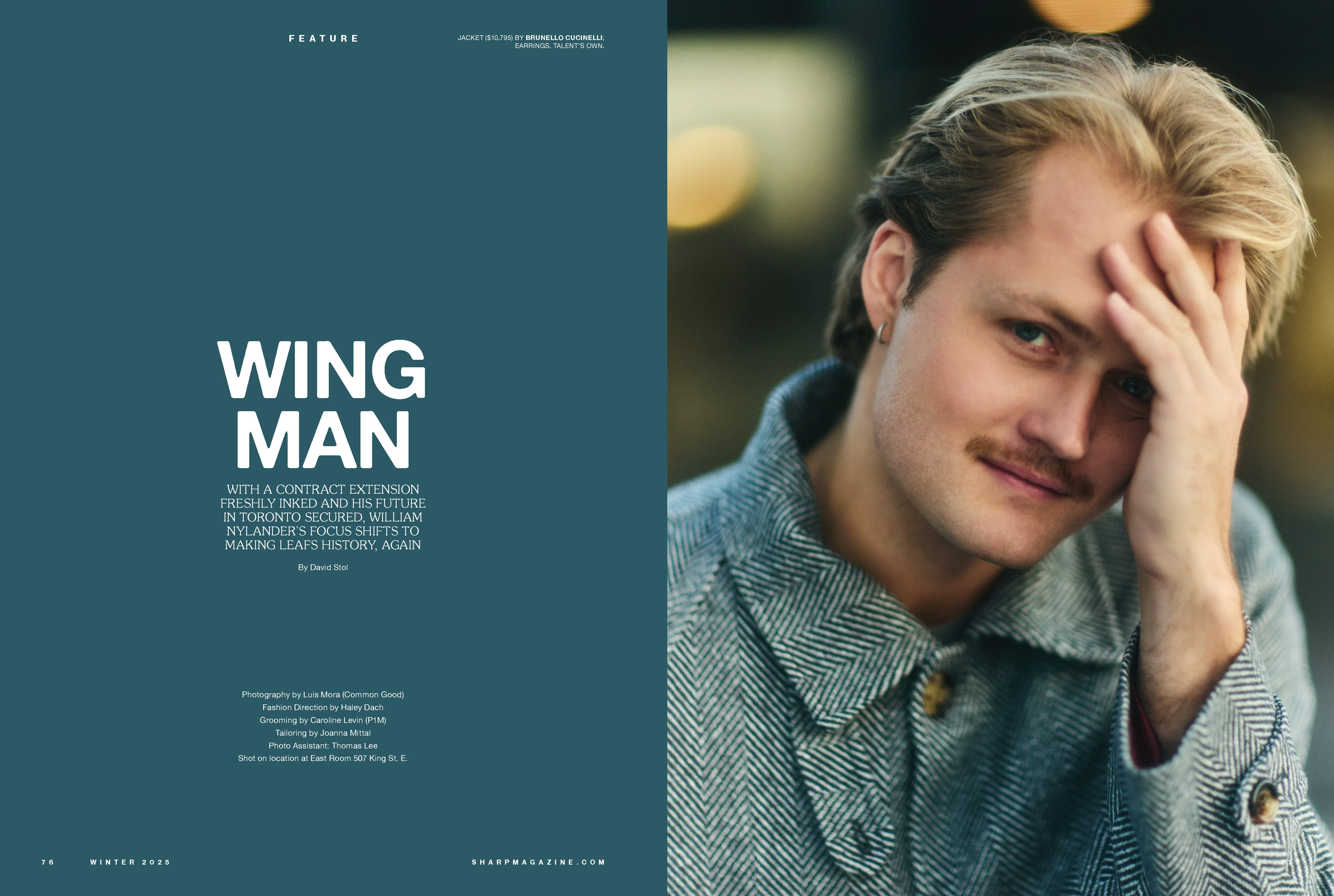 Sharp Magazine - Winter 2025: Reg-Jean Page Stays The Course, Power Plays With William Nylander, Holiday Gifts That Go The Extra Mile & More!