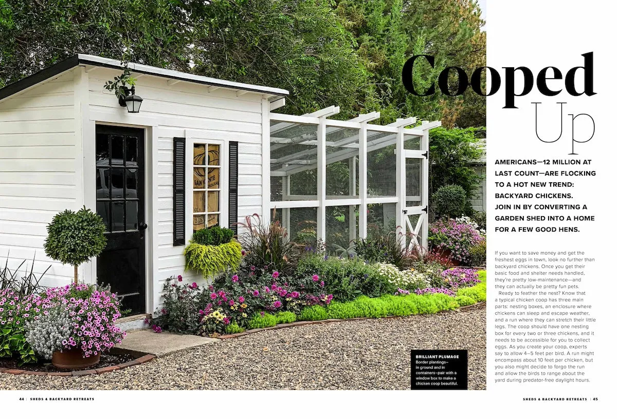 Sheds & Backyard Retreats - 94 Ways To Create A Relaxing Getaway, Planting, Potting Sheds, Greenhouses, Workshops, Outdoor Offices, Dens, Party Spots, Chicken Coops, Play Areas & More!
