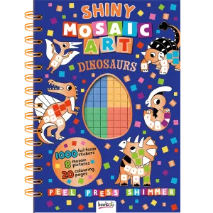 Shiny Mosaic Art Book: Dinosaurs