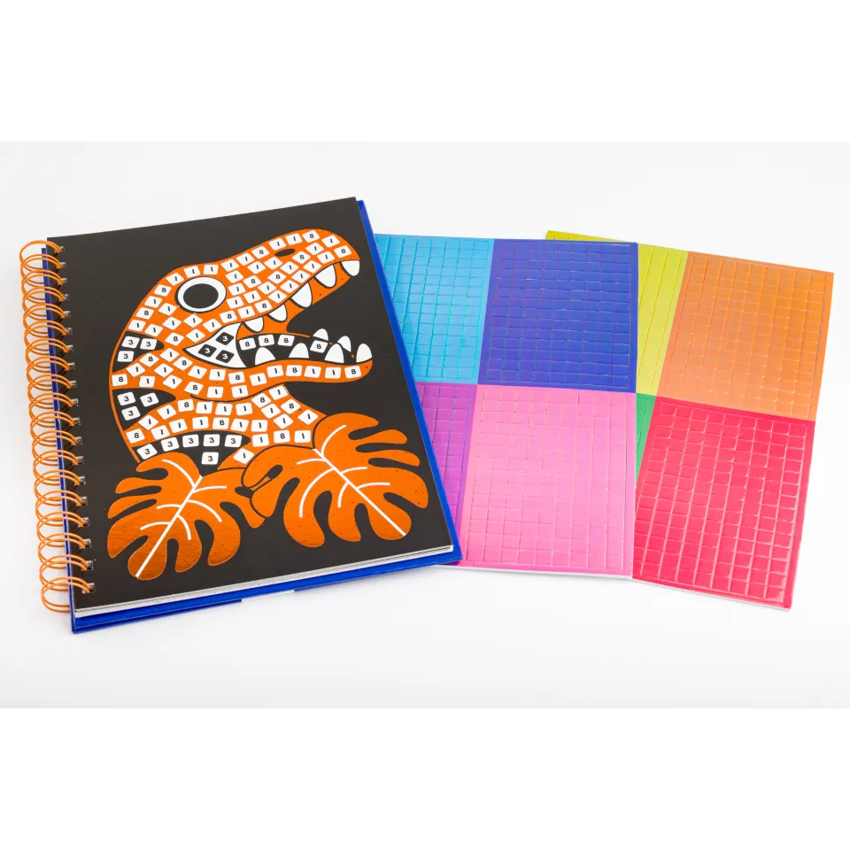 Shiny Mosaic Art Book: Dinosaurs