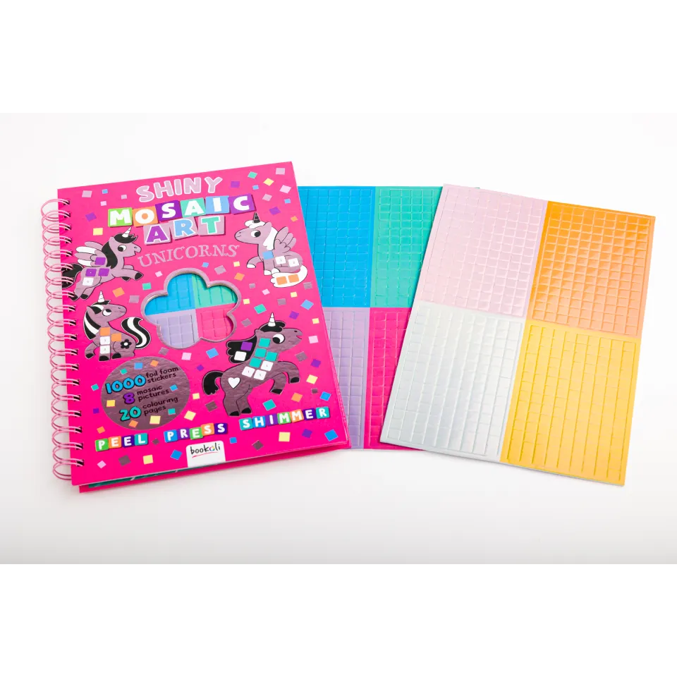 Shiny Mosaic Art Book: Unicorns