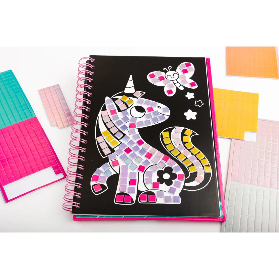 Shiny Mosaic Art Book: Unicorns