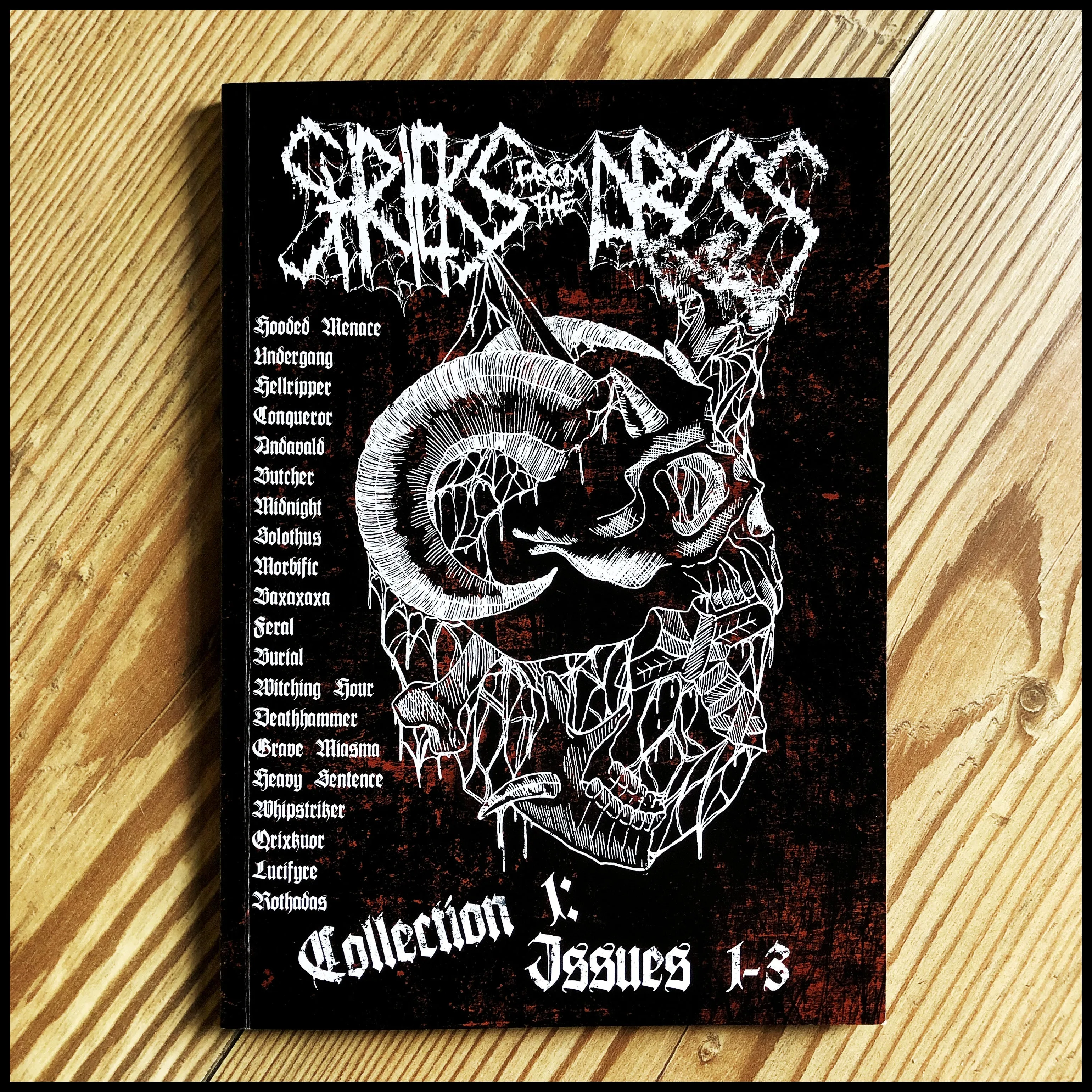 SHRIEKS FROM THE ABYSS Collection: Issues 1, 2 & 3 fanzine book [black/death/speed/war metal]