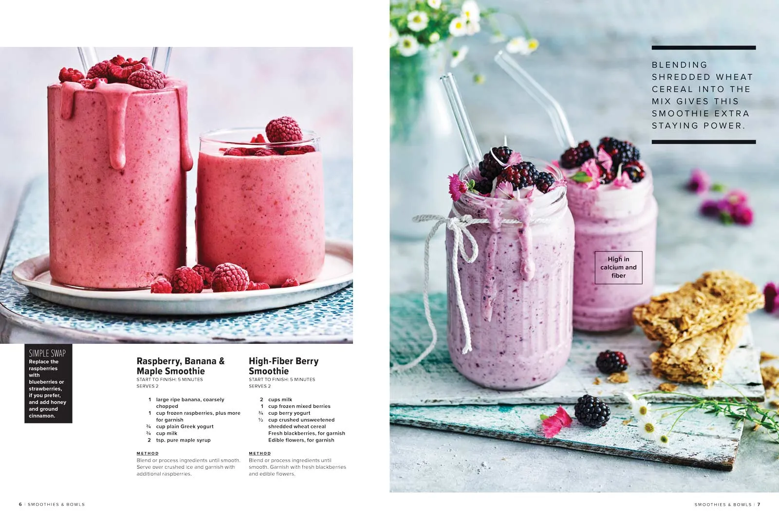 Smoothies & Bowls - 124 Recipes For A Healthy Body, Protein-Packed, High-Fiber, Toppings, Sitr-Ins, Boosters, Filling Grain & Veggie Bowls, Noodles, Breakfast, Nutrient Dense, Grab-And-Go & More!