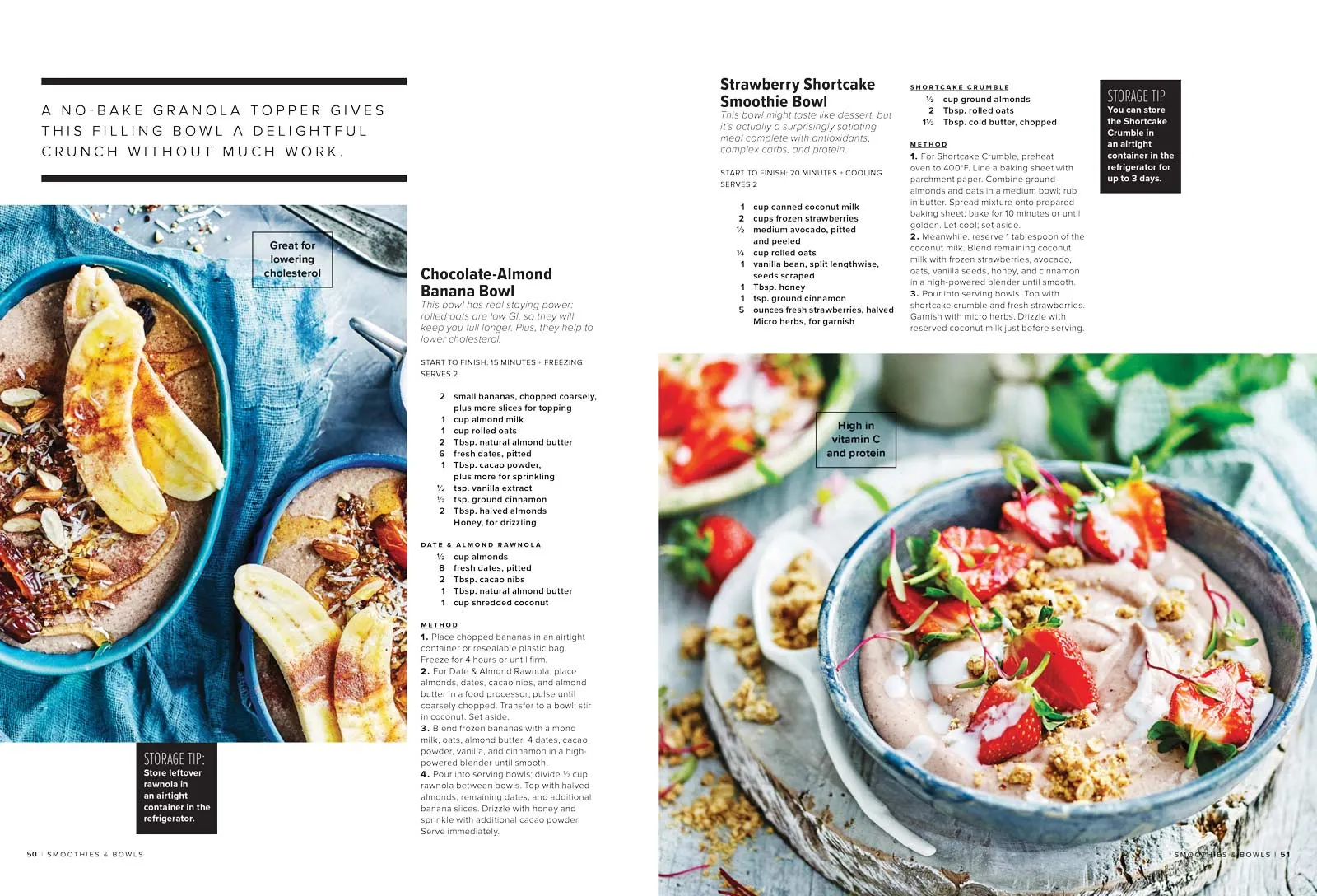 Smoothies & Bowls - 124 Recipes For A Healthy Body, Protein-Packed, High-Fiber, Toppings, Sitr-Ins, Boosters, Filling Grain & Veggie Bowls, Noodles, Breakfast, Nutrient Dense, Grab-And-Go & More!