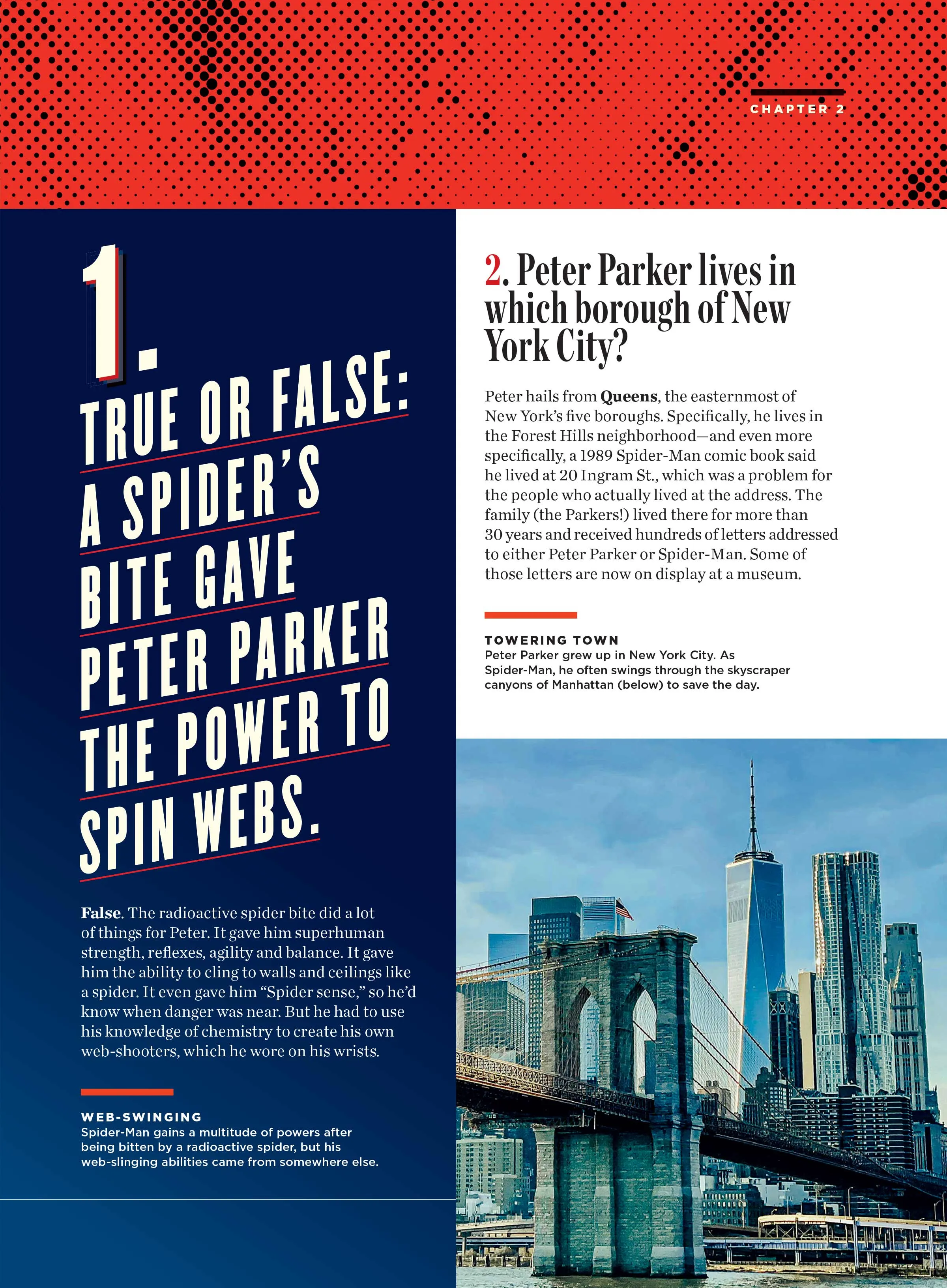 Spider-Man - Trivia: Comics, Movies, TV Series, Cartoons, Peter Parker, Superhero, Web-Swinging, Villians, Doctor Octopus, Carnage, Marvel Universe, Tobey Maguire, Andrew Garfield, Tom Holland & More!
