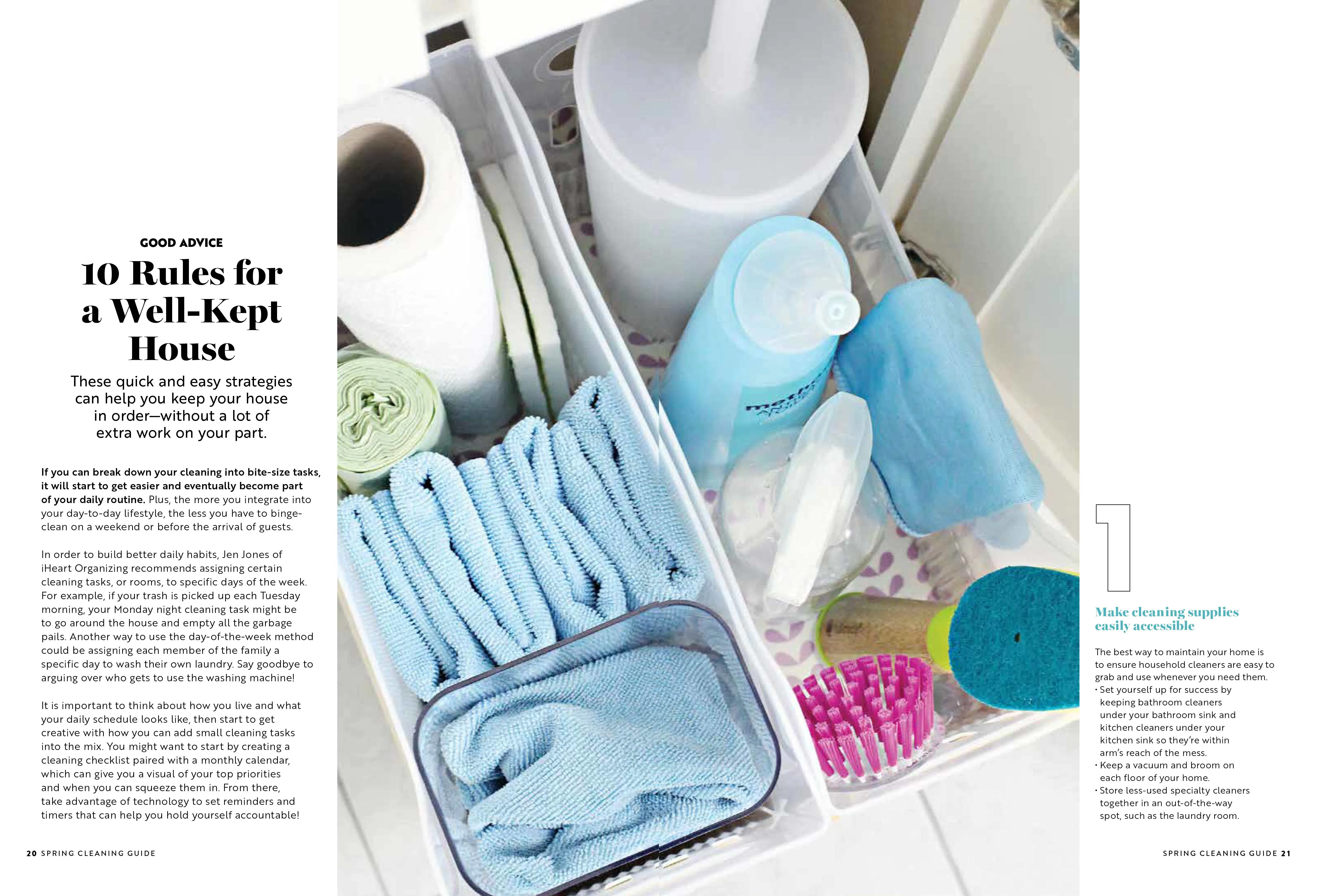 Spring Cleaning Guide - 287 Smart Tips & Tricks, Speed-Cleaning Hacks, Supplies, Stubborn Stains, Pet Messes, Clutter Cures, Storage, Germ Hot Spots, Fresh Scents, Outdoors, DIY Safe Cleaner & More!
