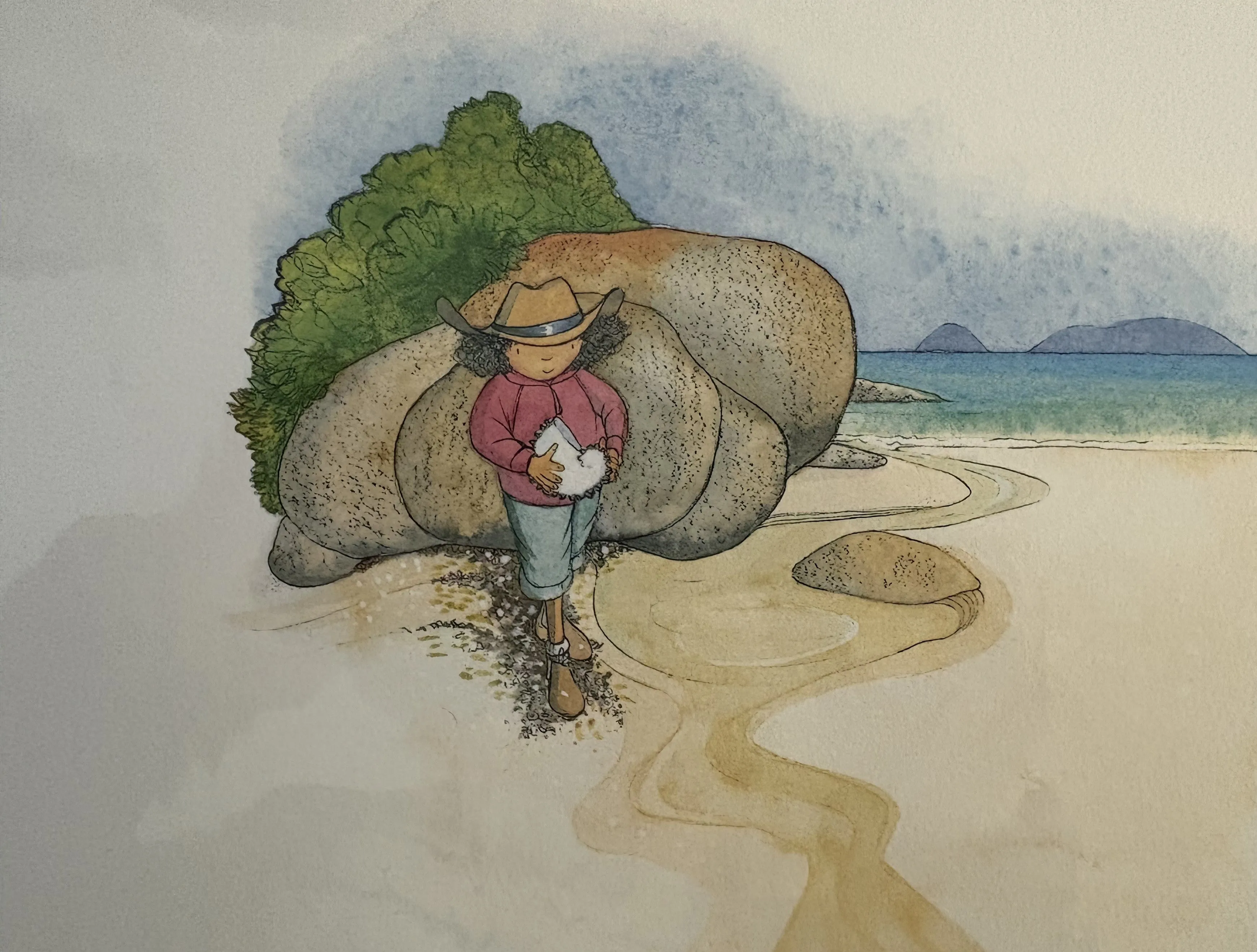 Squeaky Beach PRINT Alison Lester