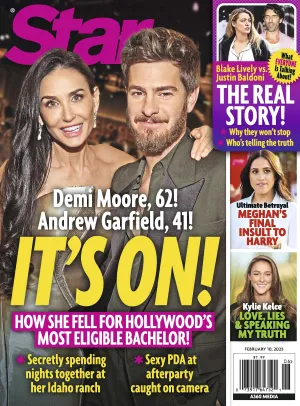 Star 02.10.25: How Demi Moore Fell For Hollywood's Most Eligible Bachelor, Andrew Garfield, Blake Lively & Justin Baldoni, Meghan's Final Insult To Harry, Kylie Kelce Speaking Her Truth & More!