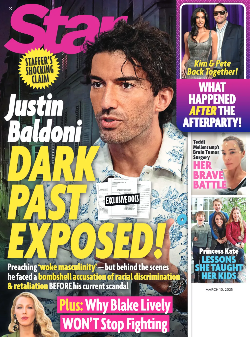 Star - 03.10.25: Justin Baldoni's Dark Past Exposed, Blake Lively Won't Stop Fighting, Kim Kardashian & Pete Davidson, Teddi Mellencamp's Brave Battle, Lessons Princess Kate Taught Her Kids & More!