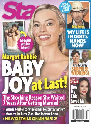 Star - 10.23.23 Margot Robbie Baby Joy at Last