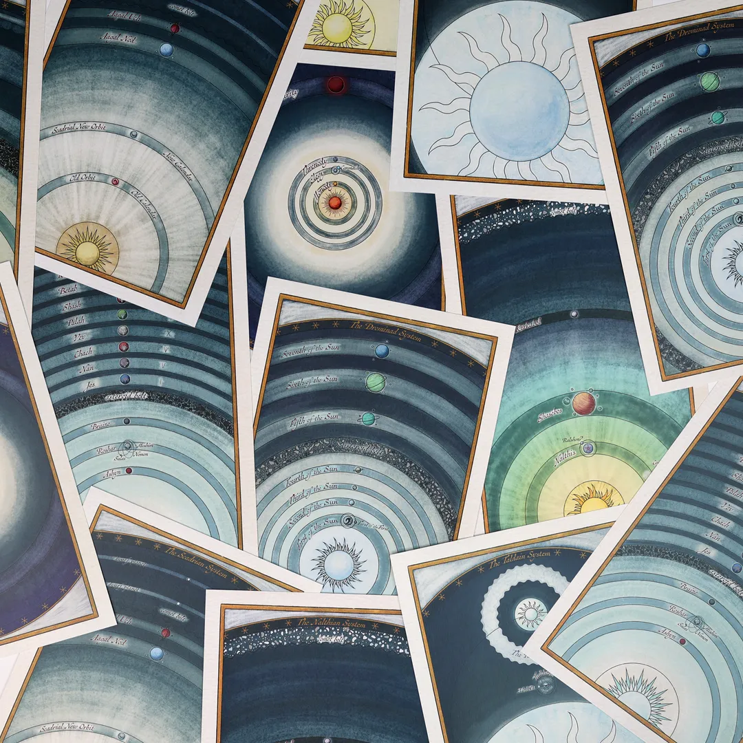 Star Chart Prints Set Dragonsteel Books