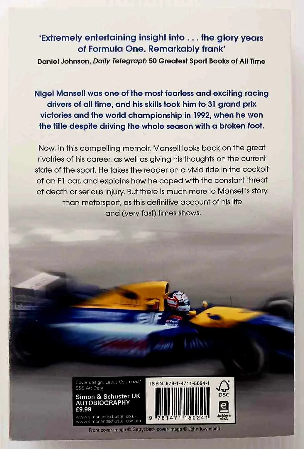 STAYING ON TRACK - Nigel Mansell