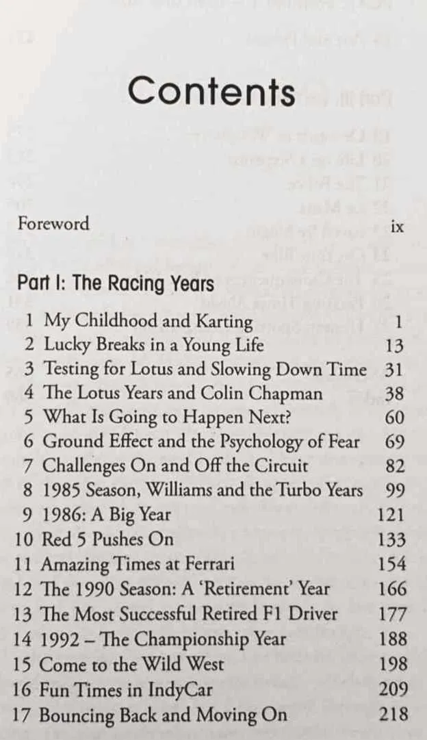 STAYING ON TRACK - Nigel Mansell