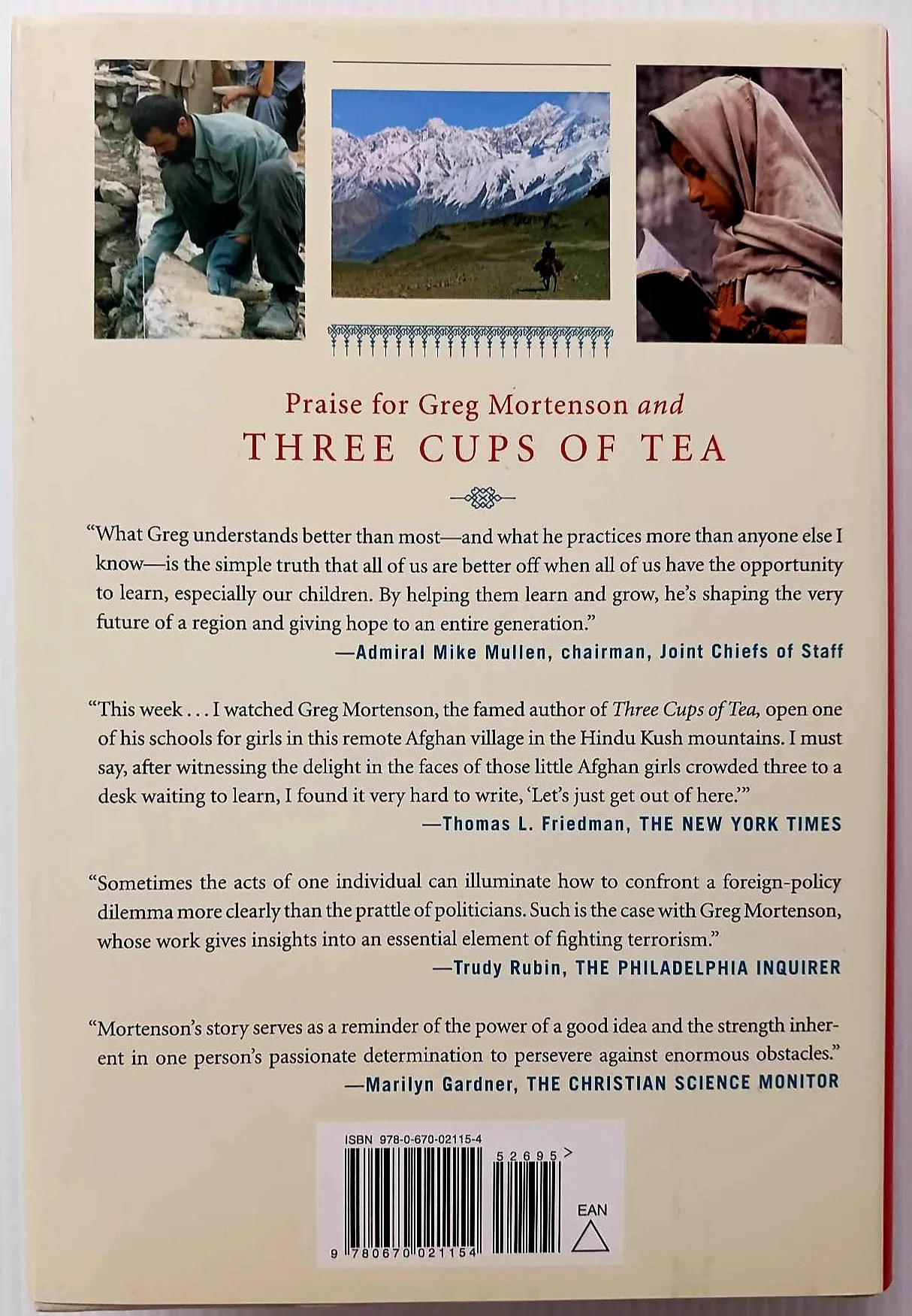 STONES INTO SCHOOLS - Greg Mortenson