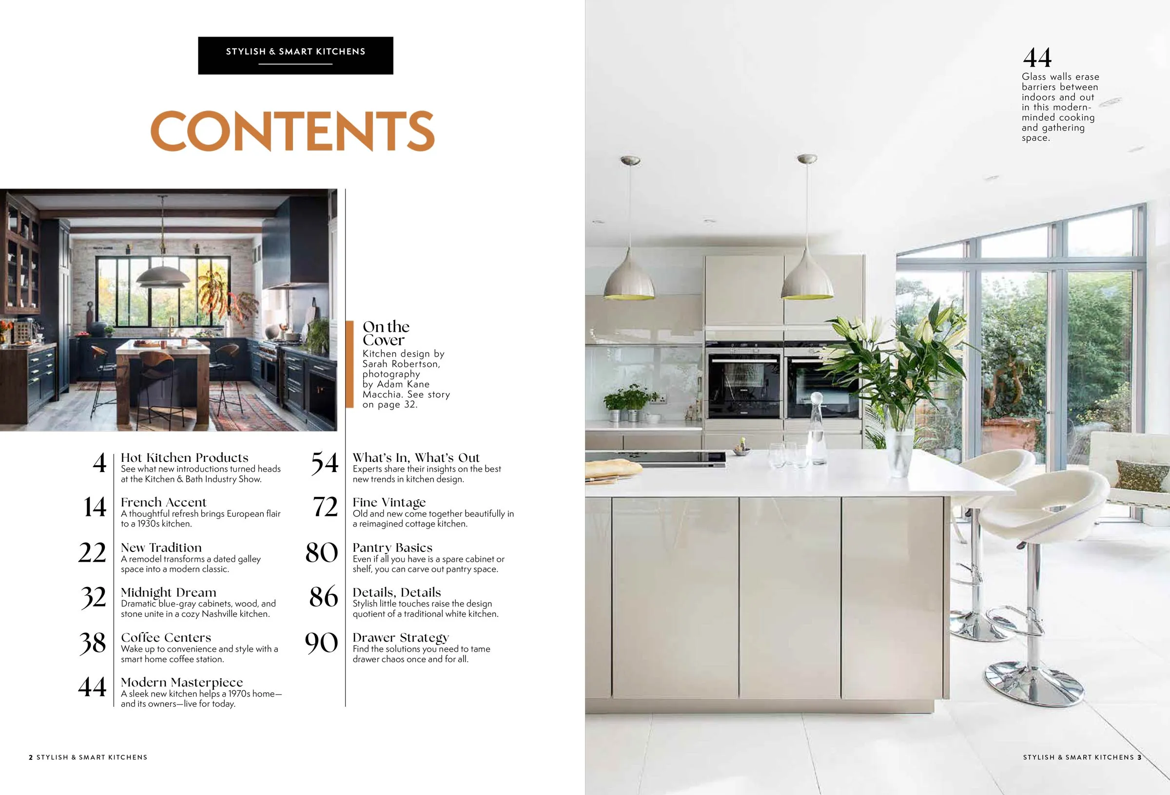 Stylish & Smart Kitchens - Innovative Designs & Trends: Create Your Dream Kitchen, Organize, Remodel, Pantry & Drawer Solutions, Modern Masterpiece, Ideas From The Kitchen & Bath Industry Show & More!