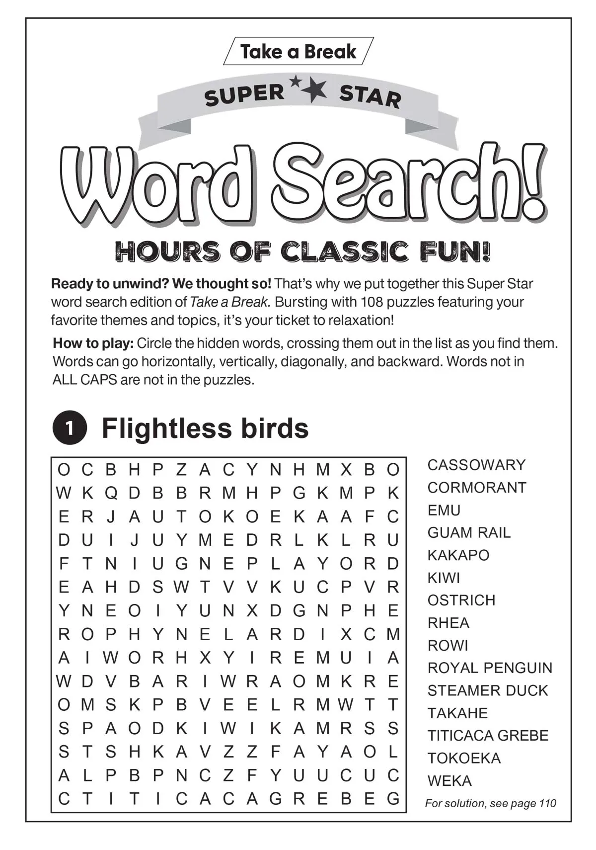 Super Star Wordsearch #5