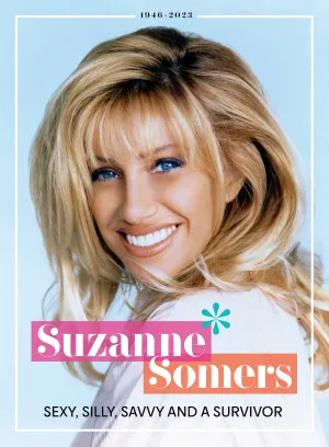 Suzanne Somers - Sexy, Silly, Savvy & A Survivor: Threes Company, Chrissy Snow, The Ditz, Demand For Equal Pay, Step By Step, ThighMaster, Fitness, Diet, Divorce, Alan Hamel, Cancer Advocate & Photos