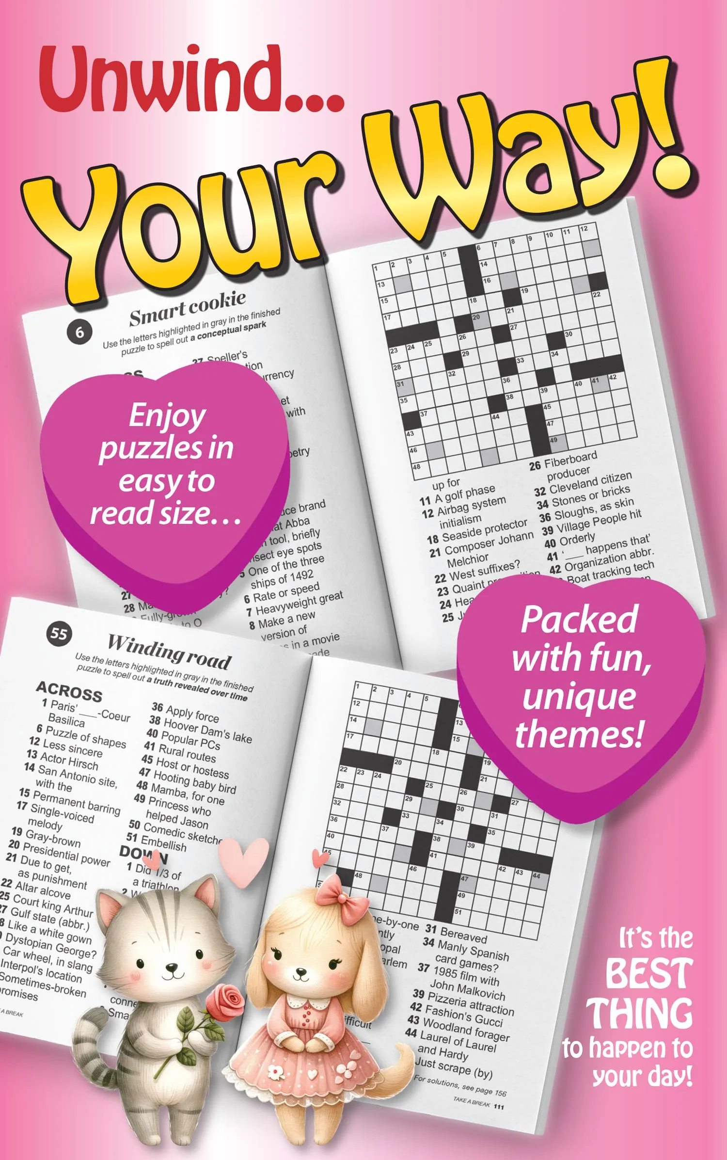 Take a Break - Crossword 241218 (Large Print): Fall In Love With Words! 99 Themed Puzzles & Mystery Words For Relaxation, De-stressing, Easy To Read, Mind-Boosting, Perfect For Unwinding & Clarity!