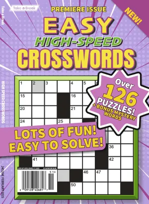 Take a Break - Easy Breezy Crossword 24.12.13: Over 126 Easy Puzzles & Bonus Mystery Words, Crosswords For All Ages, Simple To Solve  & Lots Of Fun!