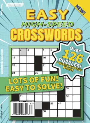 Take a Break - Easy Breezy Crossword 25.01.25: Over 126 Easy Puzzles, Crosswords For All Ages, Simple To Solve, Unplug, Relax, Hours Of Mind-Boosting Fun & More!
