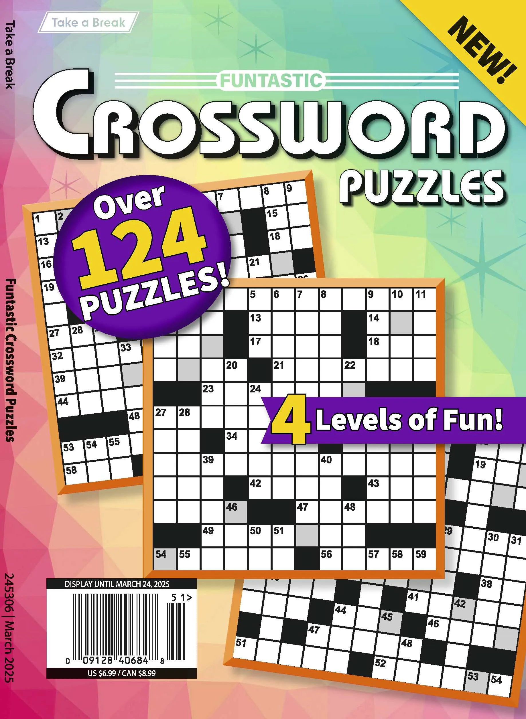 Take a Break - Funtastic Crossword 24.12.20: Over 124 Puzzles, 4 Levels Of Fun For Everyone! Your First-Class Ticket To Unwind, Unplug & Relax!