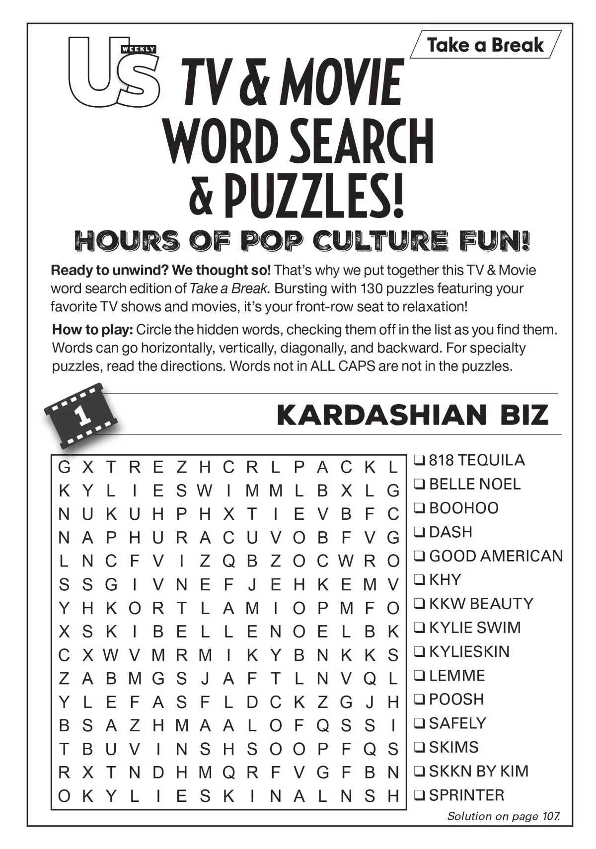 Take a Break - Thats Entertainment 25.05.16: 130 Pages Of Fun, Bonus DigiSearch, Star Studded Fun Facts About Your Favorite Celebrities, Icons, Legends & More!