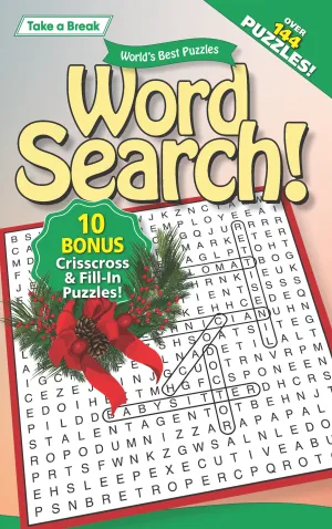 Take a Break - Word Search: 144  Puzzles, 10 Bonus Crisscross & Fill-In Puzzles, Autumn Themed, Brain Challenges, Mind-Boosting Fun, Relax, Unwind, Unplug, De-Stress, Reduce Anxiety & Solve!