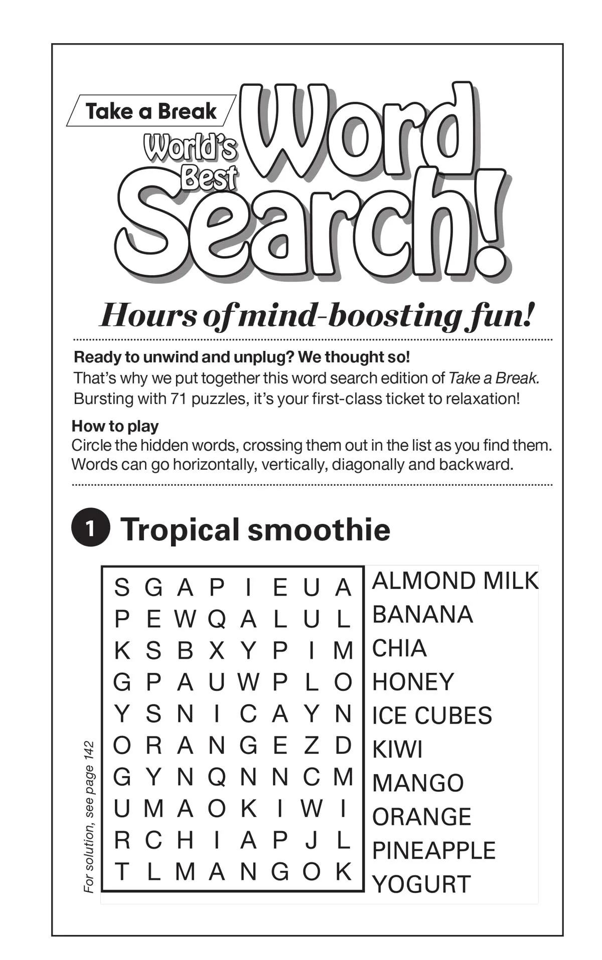 Take a Break - Word Search (Large Print): 71 Fall Themed Puzzles, Easy To Read Size, Hours Of Mind Boosting Fun, Brain Challenges, Relax, Unwind, De-Stress, Reduce Anxiety, Sit Back & Solve!