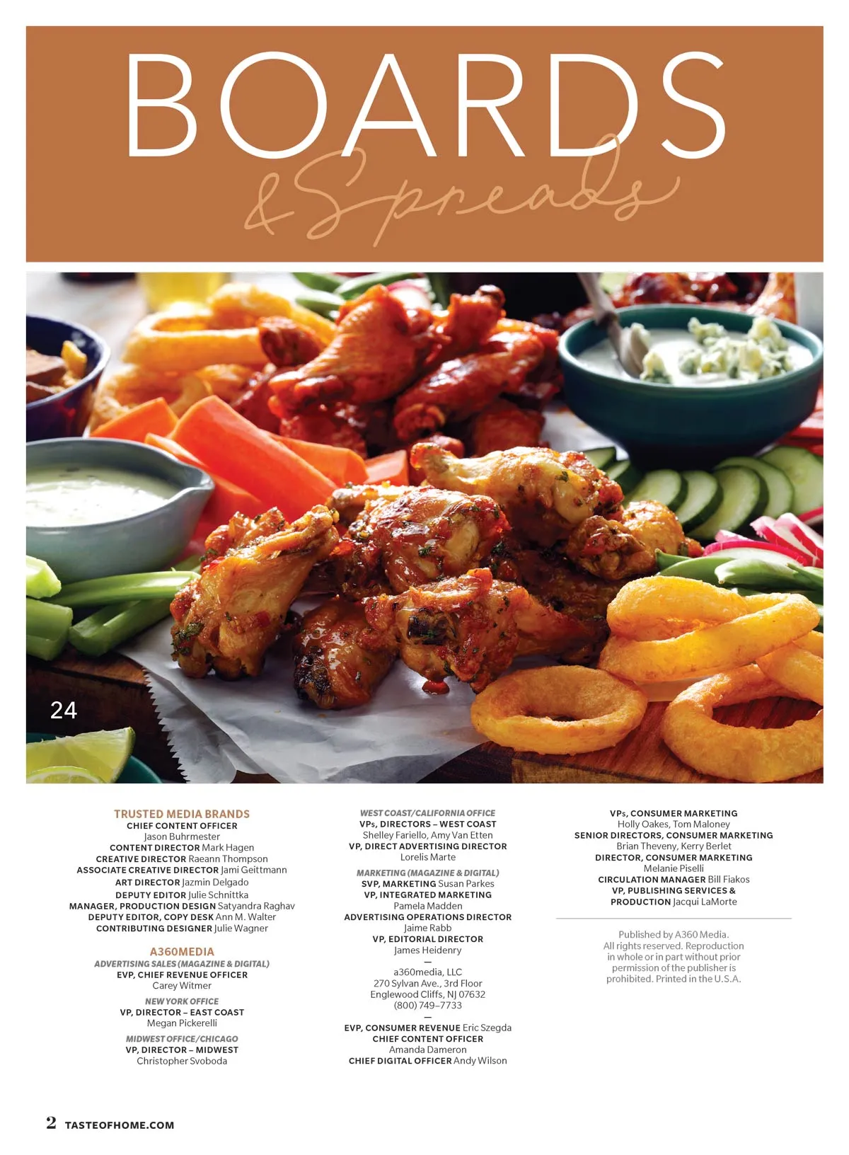 Taste of Home - Boards & Spreads: Snack Boards, Meal Boards, Dessert Boards, Holiday & Party Boards, Easy-To-Assemble Charcuterie Board, Pancake Breakfast Board, Cheers For Chocolate Board & More!