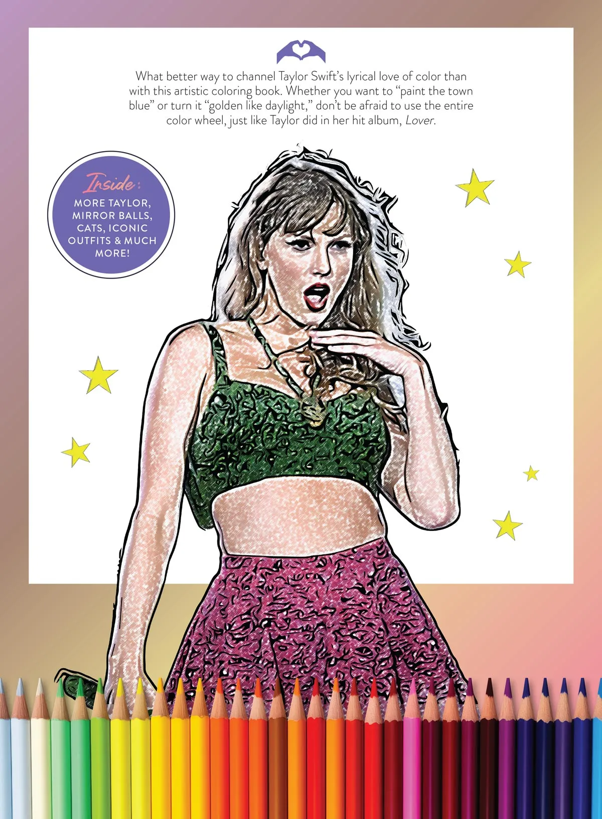 Taylor Swift Coloring - 32 Artistic Designs, Fun Secrets, Facts & Lyrics, Boost Your Swifite IQ, Therapeutic Escape From Daily Stress, Adult Coloring Book With Iconic Outfits, Cats, Albums & More!