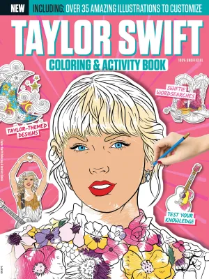 Taylor Swift - Coloring & Activity Book: 35  Amazing Illustrations To Customize, Taylor-Themed Designs, Puzzles, Swiftie Wordsearches, Quizzes, Design Taylor's Outfit, Spot The Difference & More!