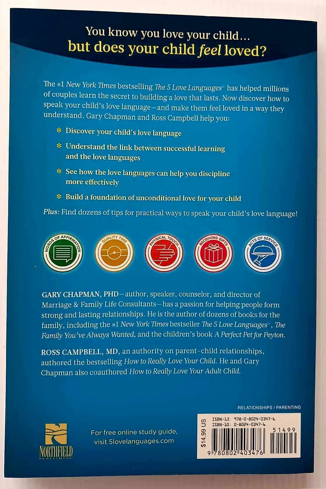 THE 5 LOVE LANGUAGES OF CHILDREN - Gary Chapman, Ross Campbell