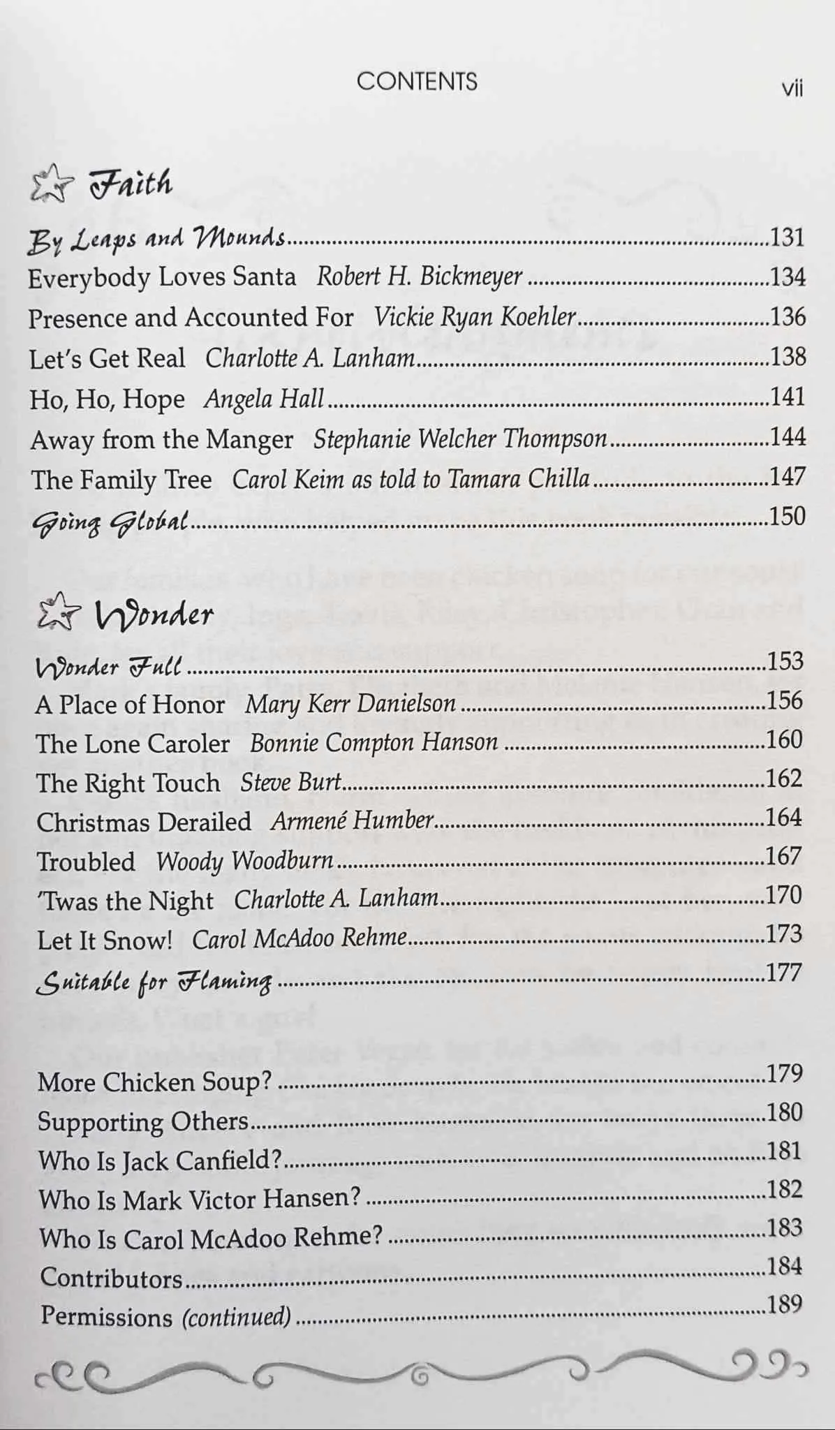 THE BOOK OF CHRISTMAS VIRTUES - Jack Canfield, Mark Victor Hansen, Carol Rehme