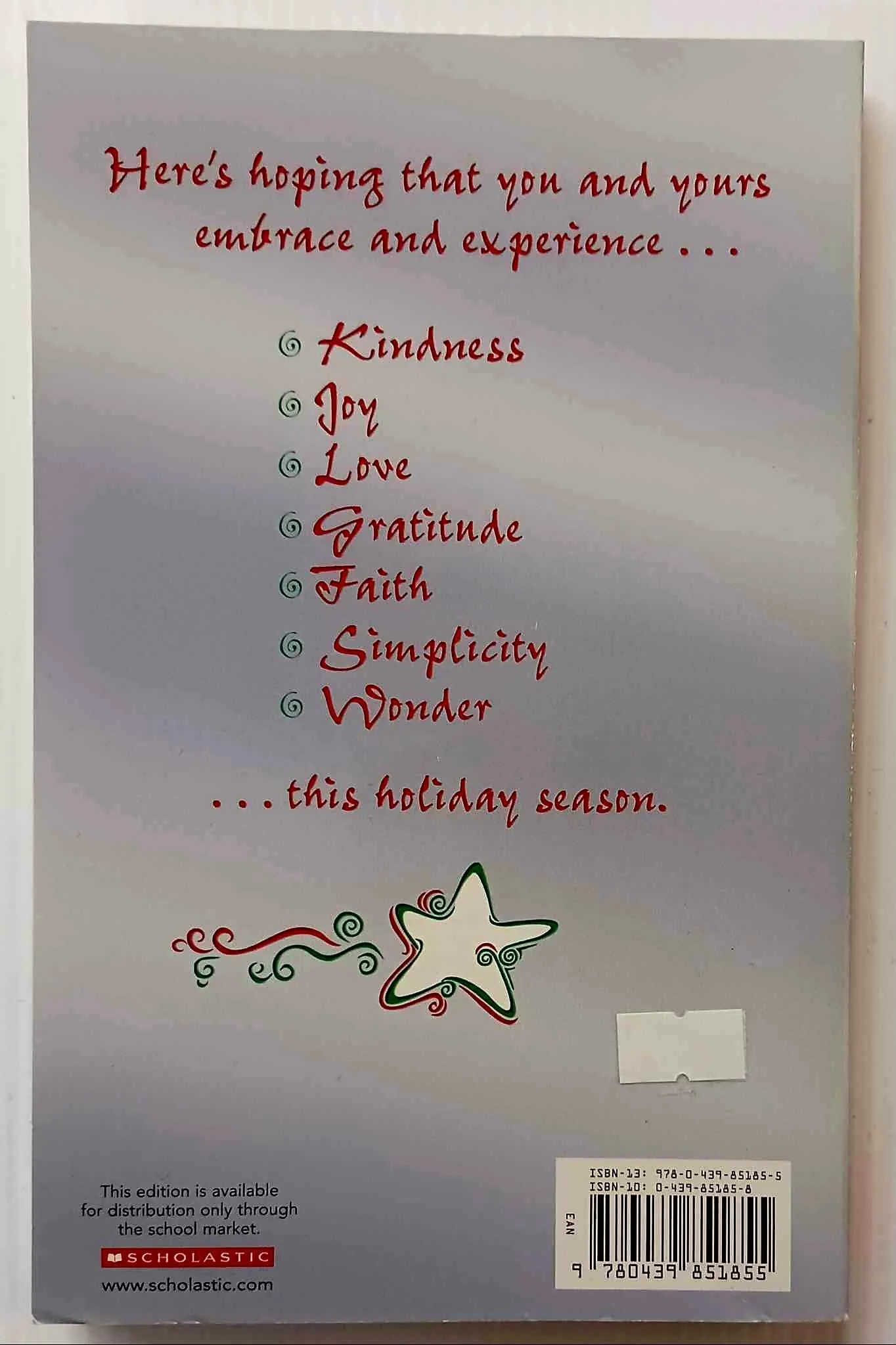 THE BOOK OF CHRISTMAS VIRTUES - Jack Canfield, Mark Victor Hansen, Carol Rehme