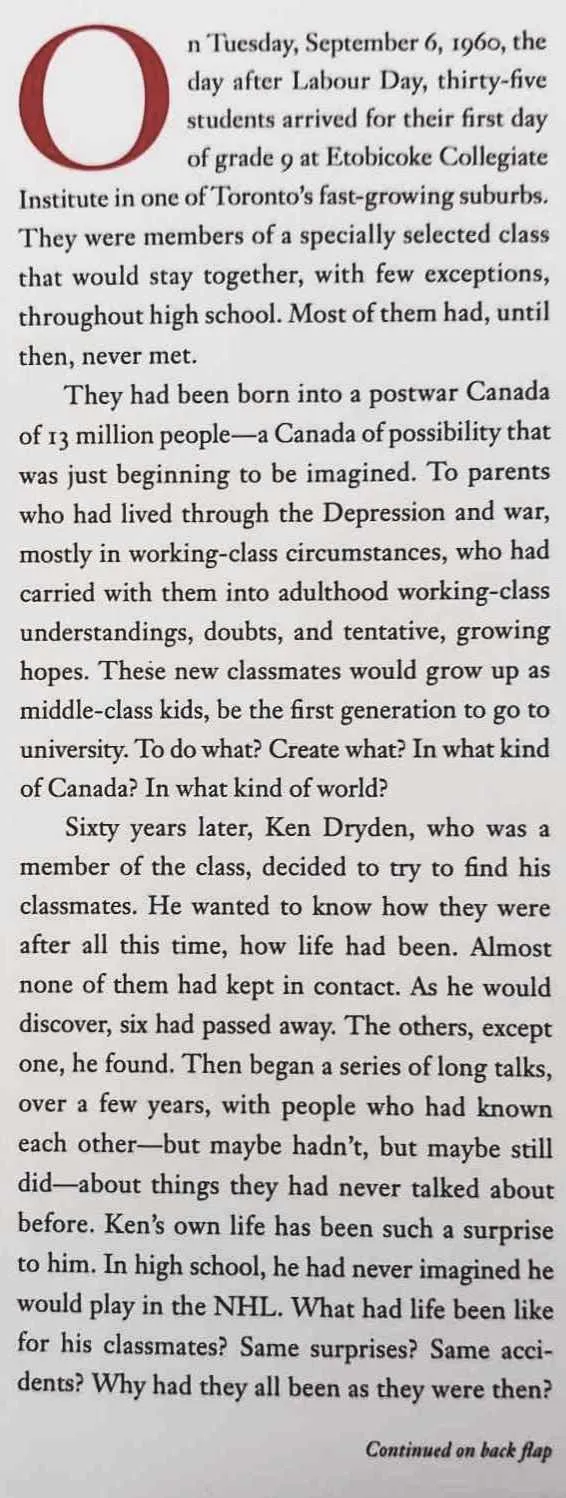 THE CLASS - Ken Dryden
